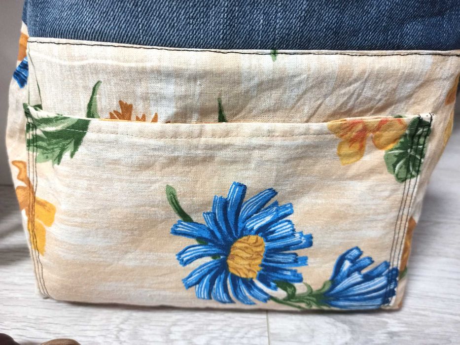 Ръчно изработена дънкова дамска чанта