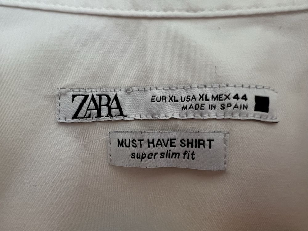 Бяла мъжка риза Zara