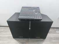 Озвучителна уредба 2х500W. Пулт - Yamaha EMX-5014. Тонколони - SELENIU