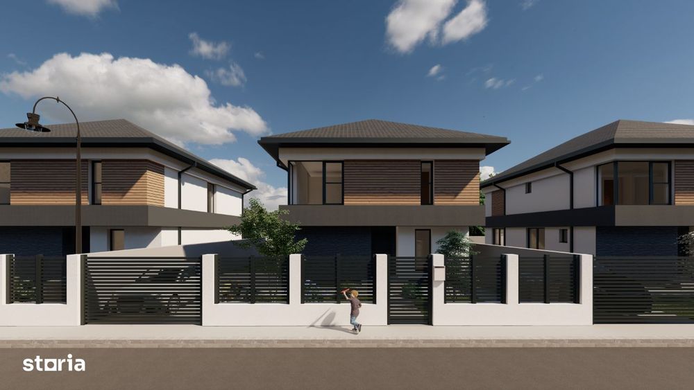 Vila individuala 3 dormitoare+birou, Dobroesti, Fundeni-Ilfov