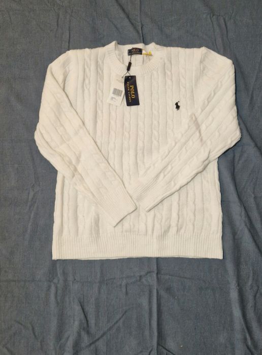 Pulover Ralph Lauren Alb !! Nou!!