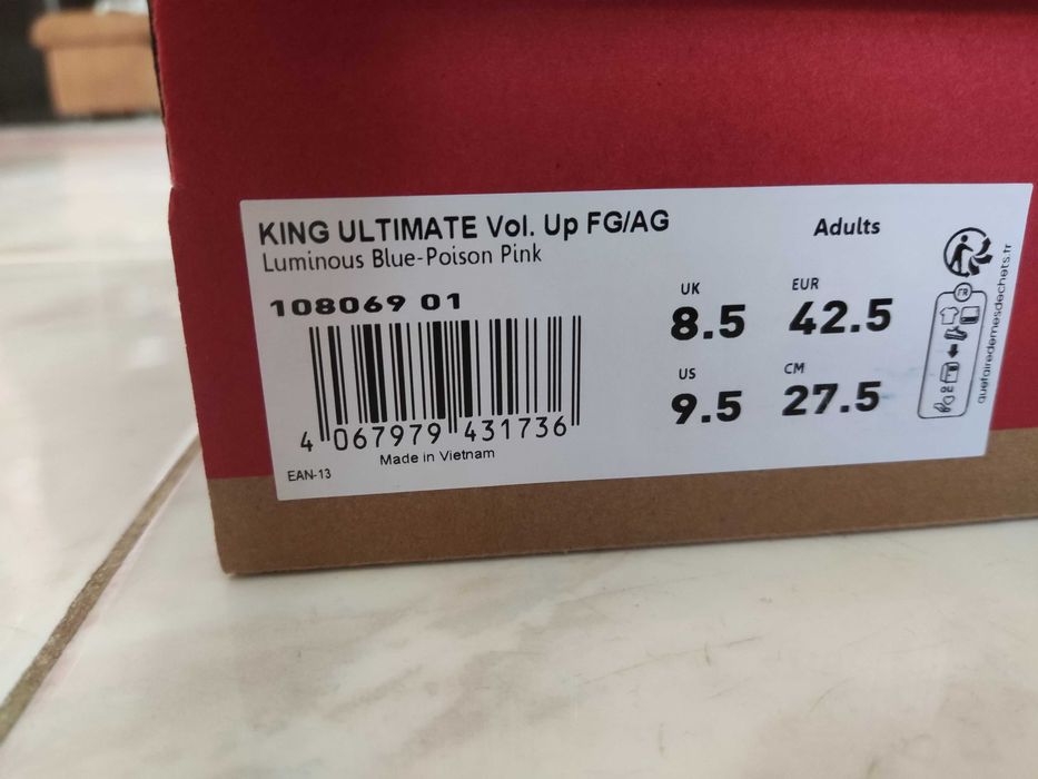 Футболни обувки / Бутонки Puma King Ultimate Volume UP Стелка 27 см