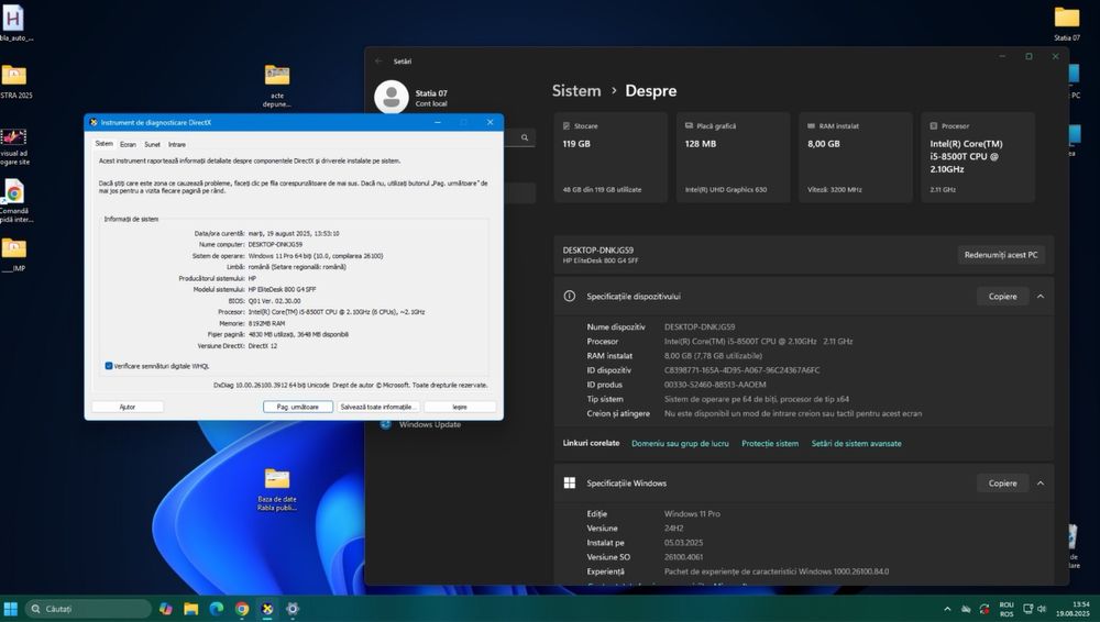 Set PC i5 8500 / 8gb ram