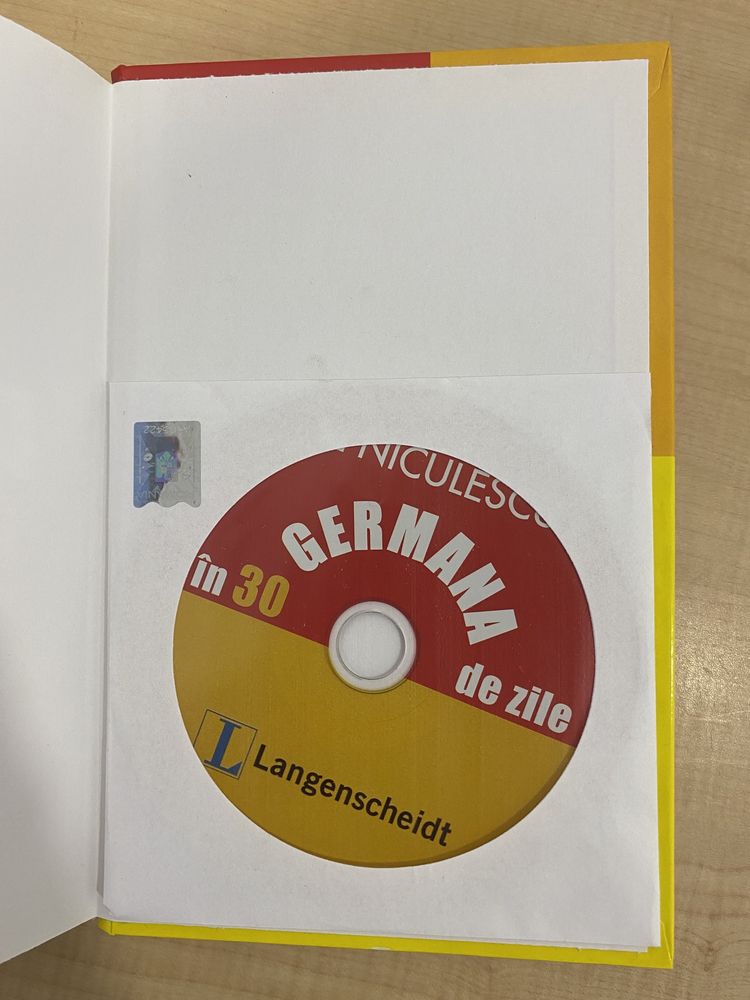 Germana in 30 zile Niculescu NOU + CD