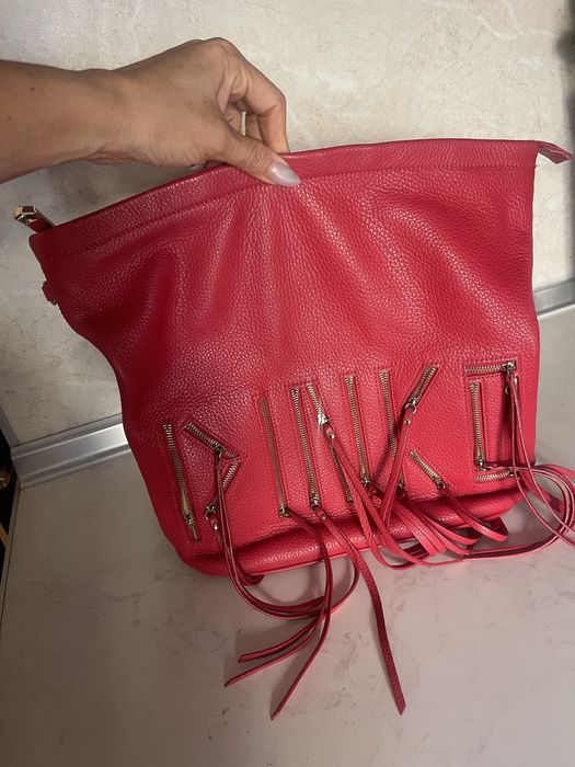 Кожена раница Pinko естествена кожа
