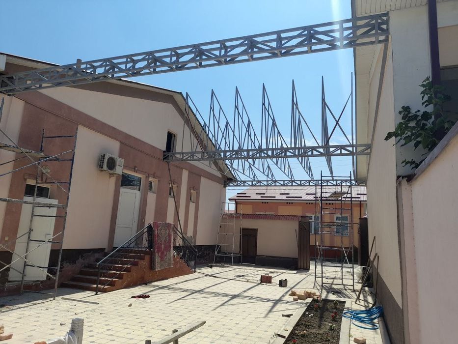 Навес куриш хизмати Узбекистан буйлаб кантинер профил темир