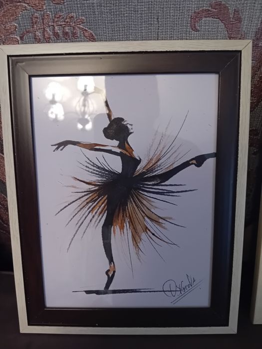 Картины" Балерина" 18х24 акварель, масло, пастель