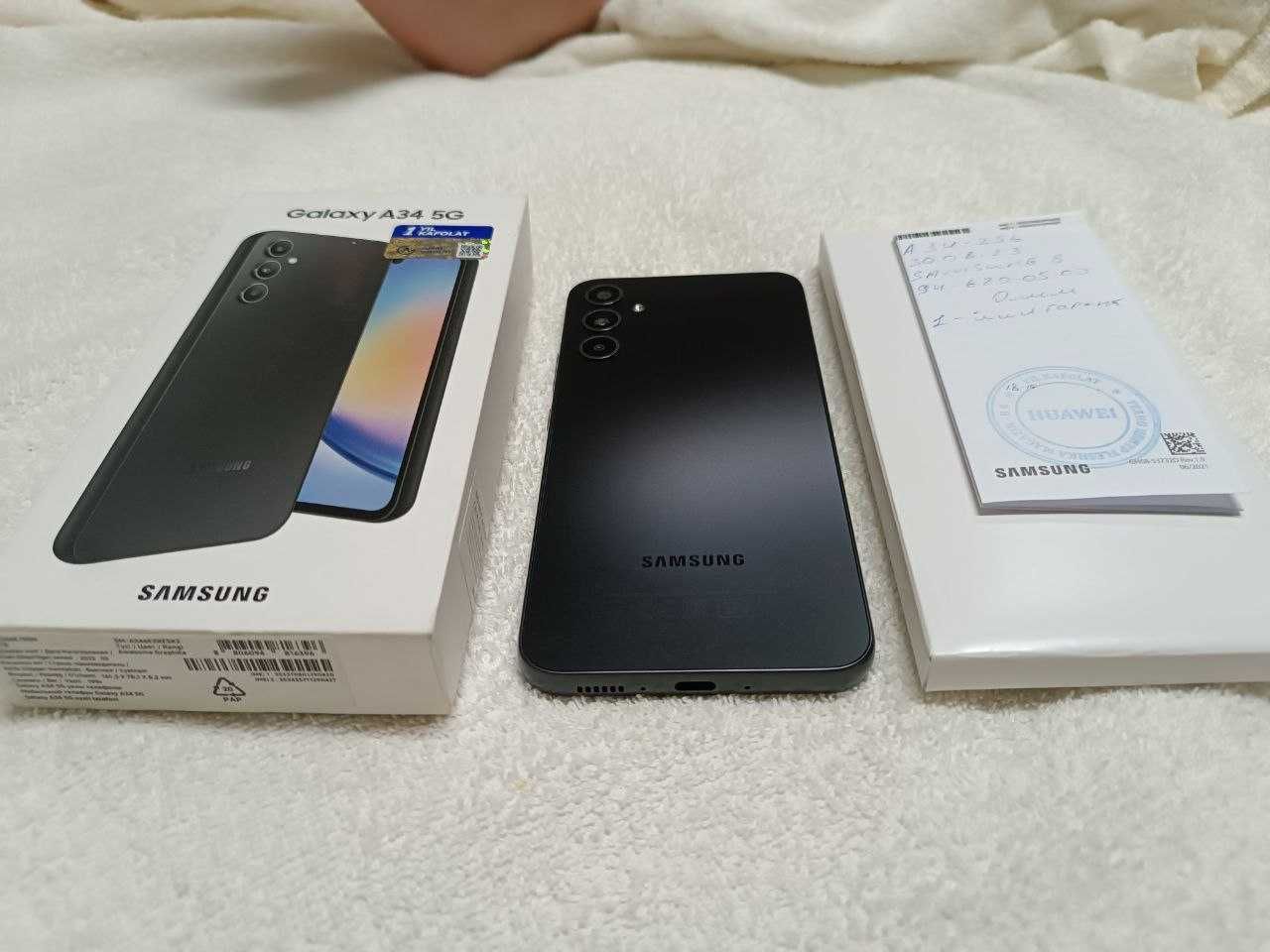 Samsung A34 8/256 gb karopka dok garantiya bor ideal radnoy ideal