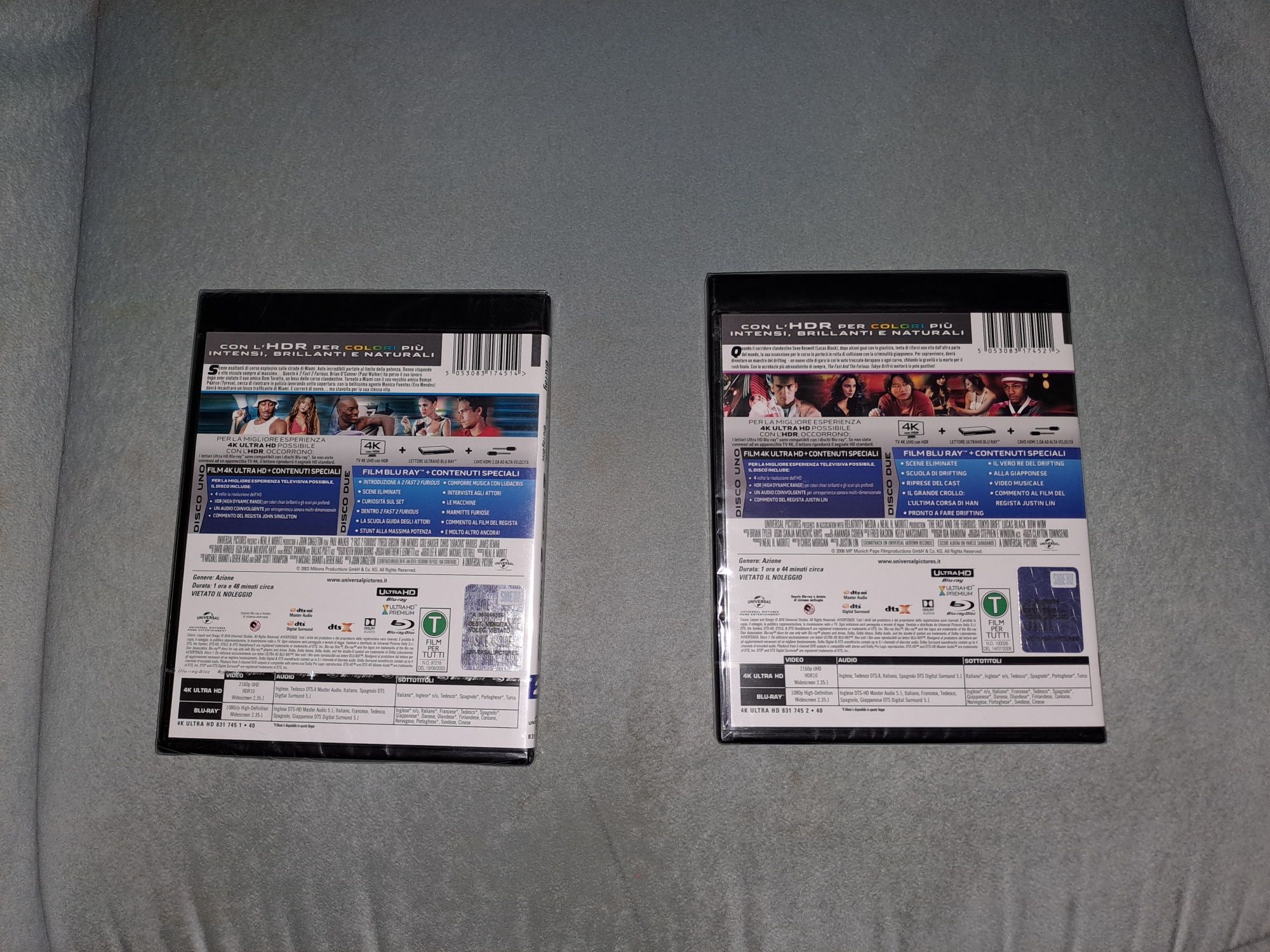 2 fast 2 furious,Tokyo Drift Blu-ray,4k