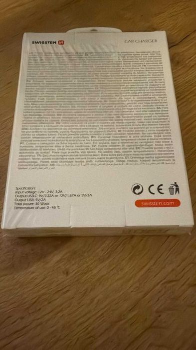 Incarcator Auto Swissten 1xUSB 1xType-C nou, sigilat