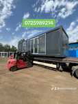 Vand container modular gri antracit cu geamuri mari de 27 si 30mp