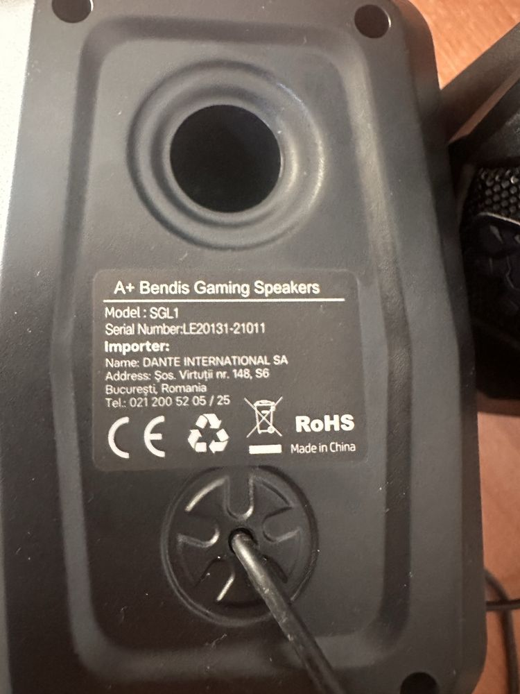 Геймърски Тонколони Gaming A+ Bendis, 2.0, Подсветка RGB