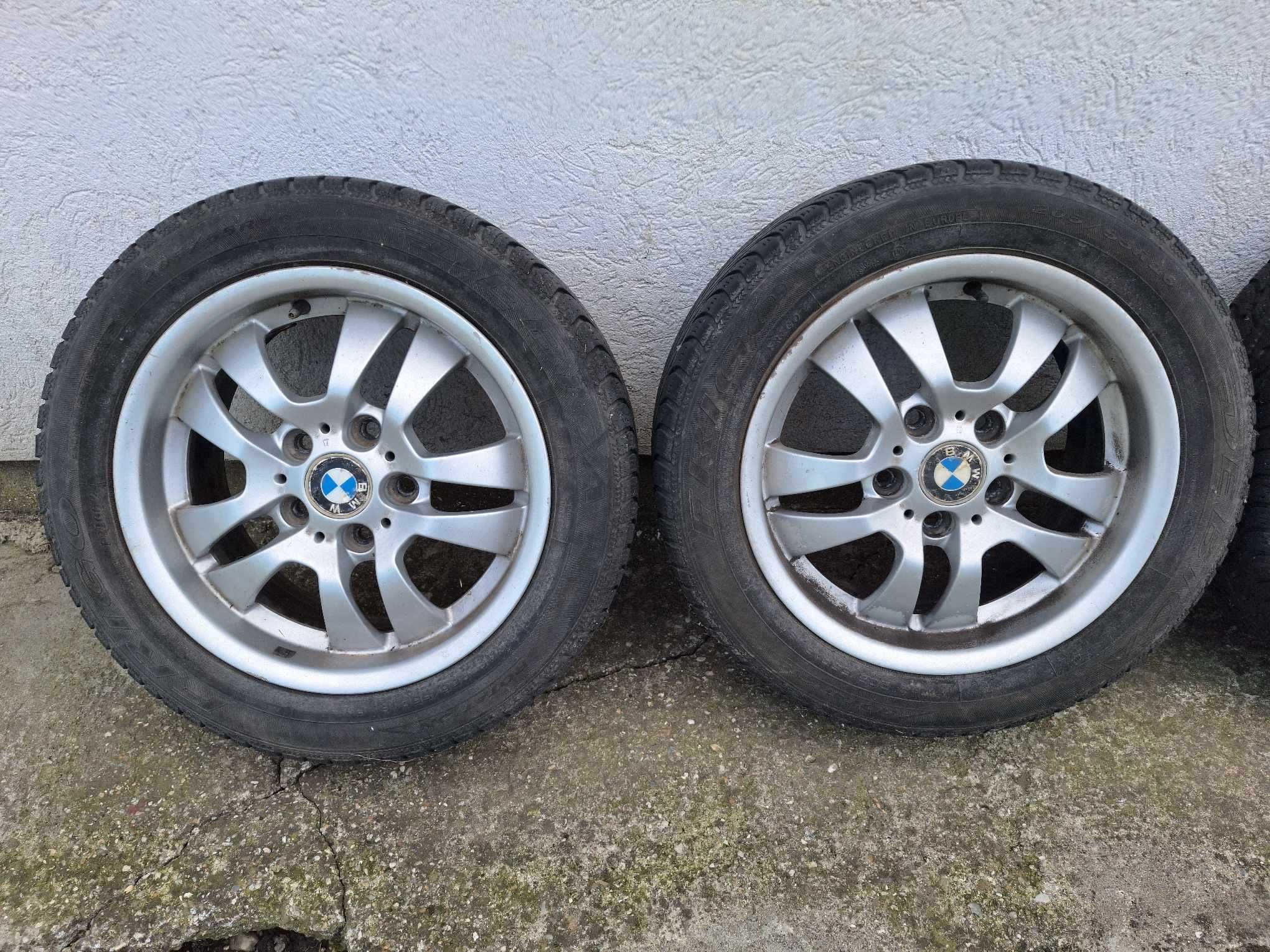 jante alu originale bmw seria 3  e 90 5x120 iarna 205 55 16 bune