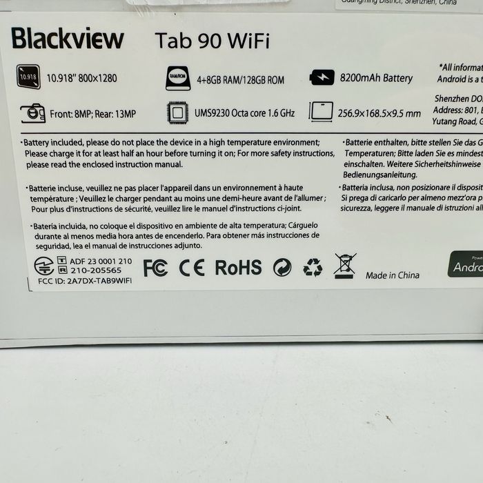 Blackview Tab 90 WiFi 12/128GB Magic Blue