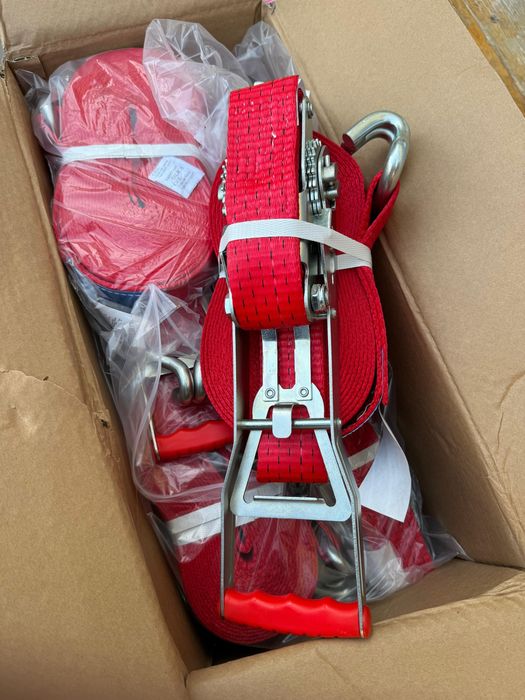 Новые ЕВРОПЕЙСКИЕ ремни стяжные ГЕРМАНИЯ ПРИВОЗНЫЕ трещетка ремень