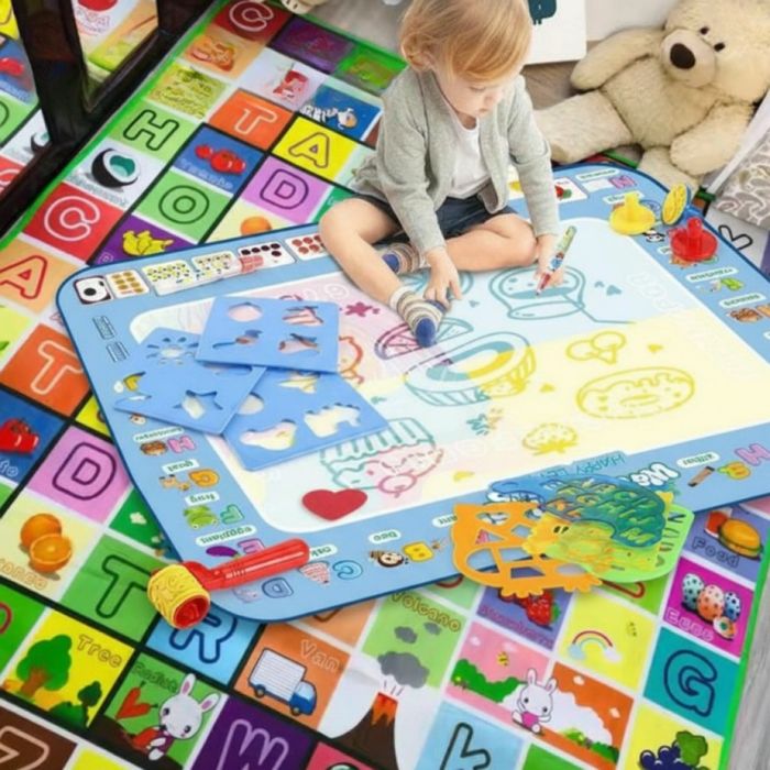 Комплект „Играй и Твори“ – Двулицево топлоизолиращо детско килимче + м