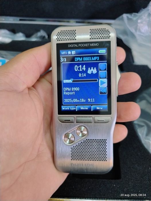 Reportofon Philips DPM 8900 conferință Nou