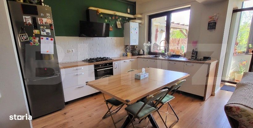 Apartament cu 3 camere, 98 mp, cu gradina de 281 mp, zona Stupini-Bras