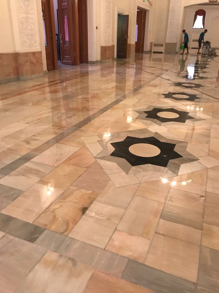 Полировка моаморных полов