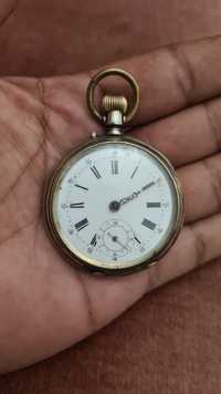 LUC  Chopard  Античен джобен сребърен часовник 1900.