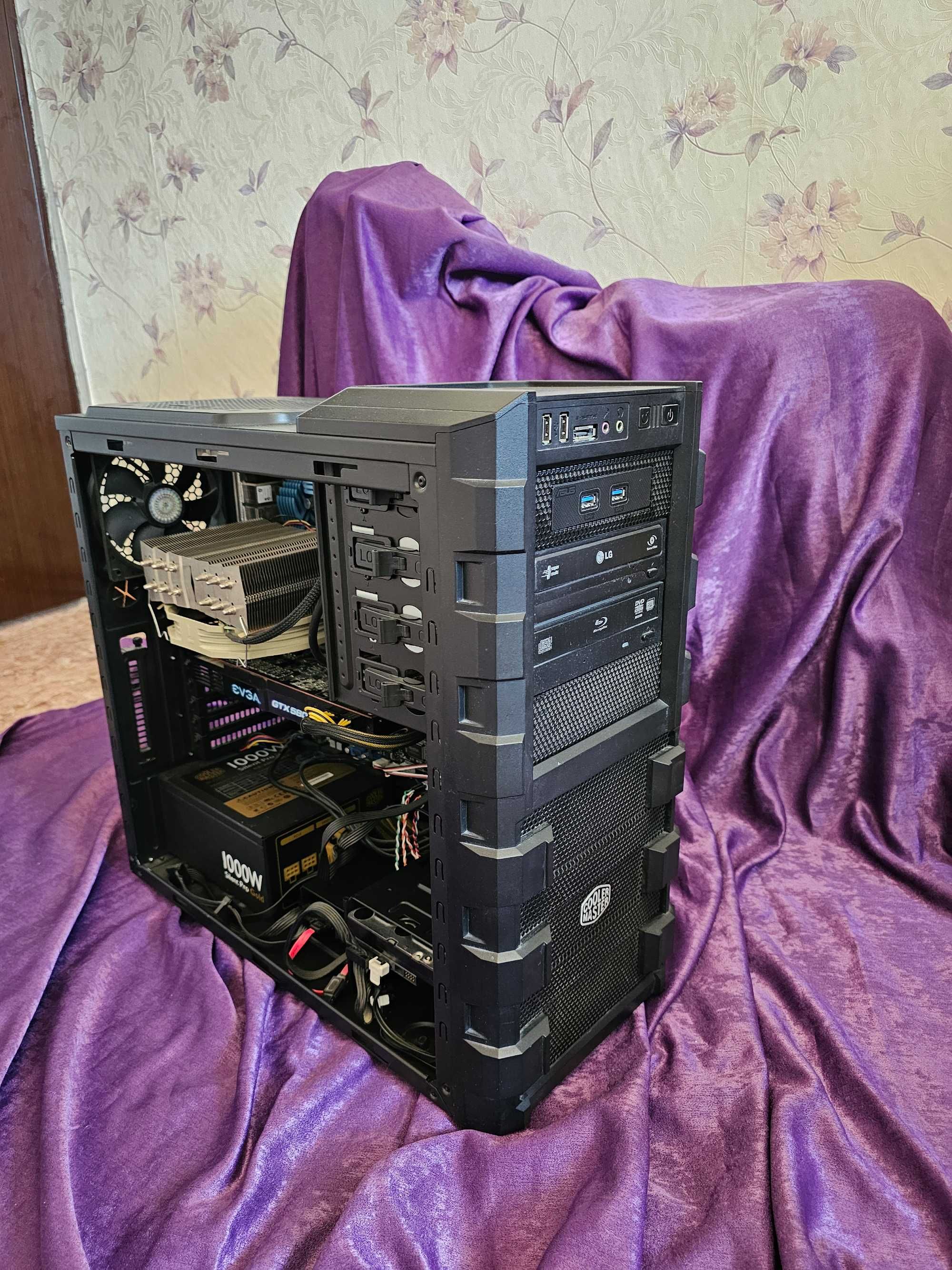 Компьютер Intel Core i7, 32GB ОЗУ, M2 NVMe 1TB, HDD 1TB, 3D монитор
