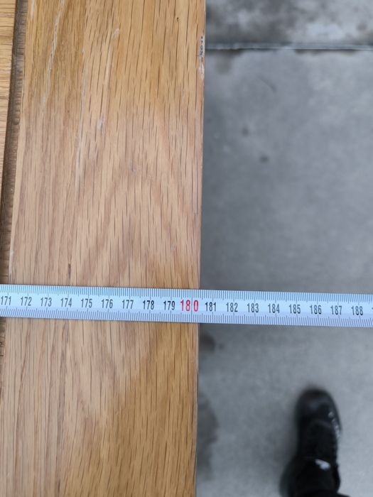 Масивна маса от Дъб+ пейка 2.80м