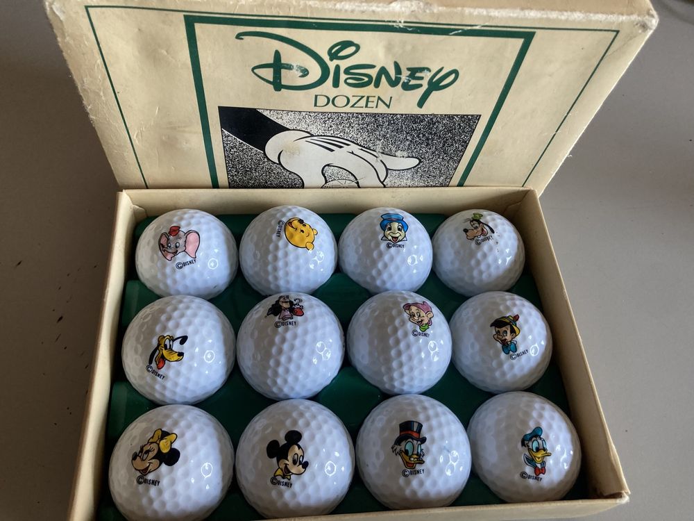 Винтажные мячи для гольфа Disney