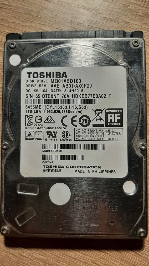HDD 2.5 1 Tb продам