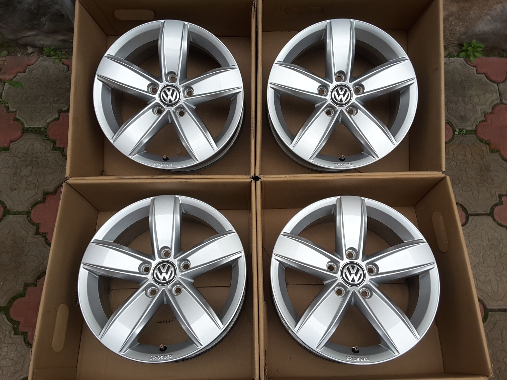 jante aliaj 16; 5x112; originale Vw T-roc, Golf 6, 7, 8, Caddy, Jetta