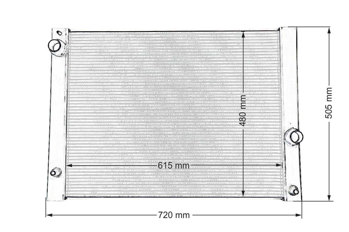 TurboWorks Алуминиев Воден Радиатор BMW E60 E61