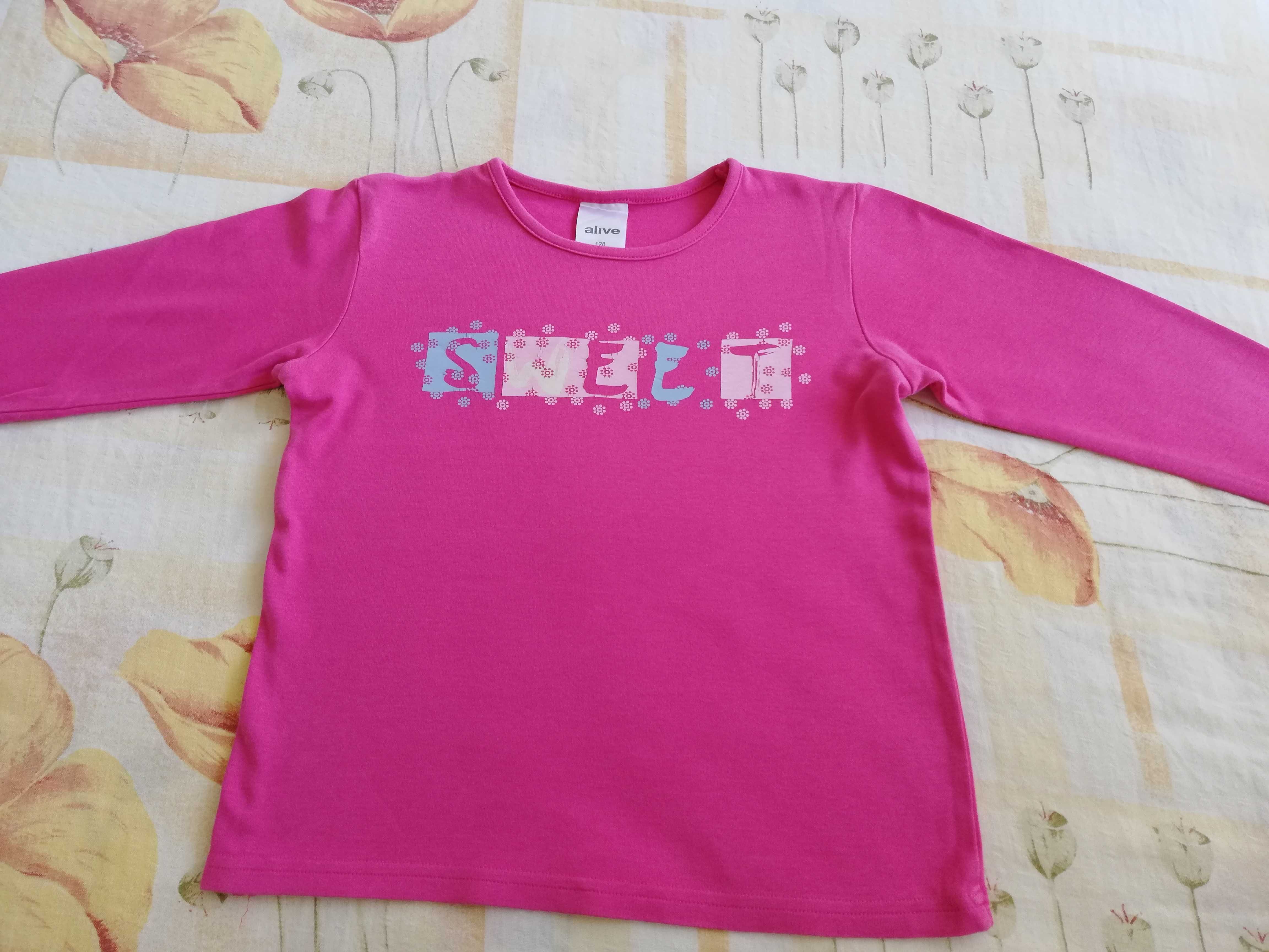 Bluza roz cu floricele Sweet 128