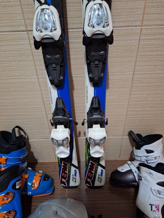 Schiuri copii 110cm  Nordica-clapari schi, casca bete ,set schi