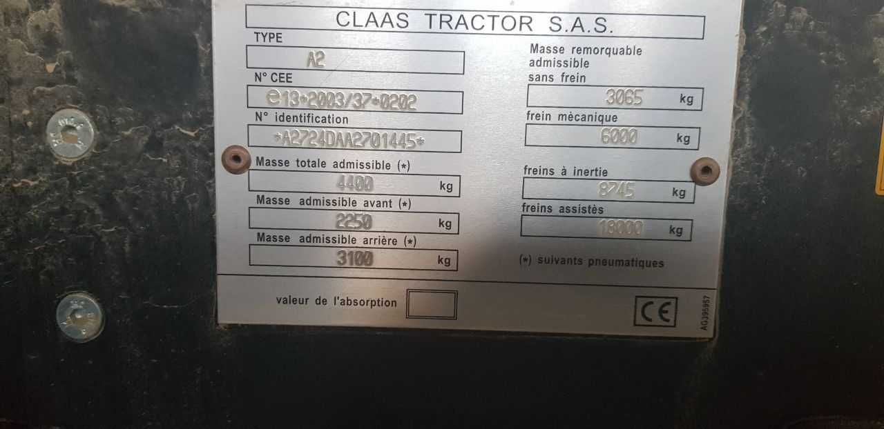 CLAAS NEXOS 230F + Распылитель удобрений Wanner N1500