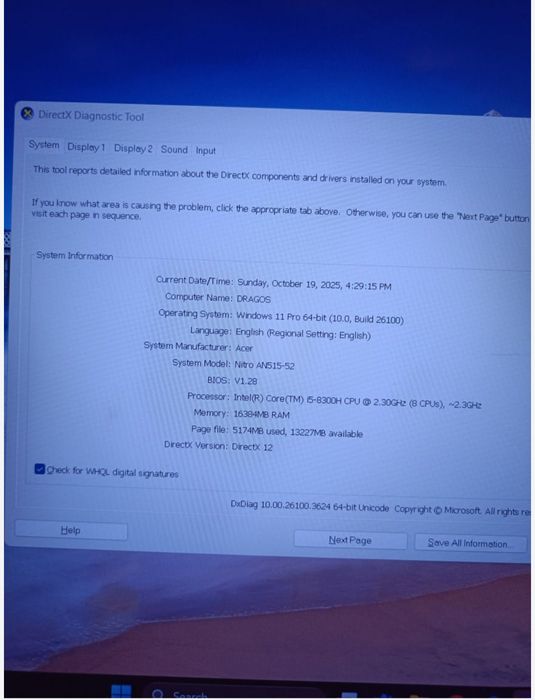 Vând laptop gaming nitro