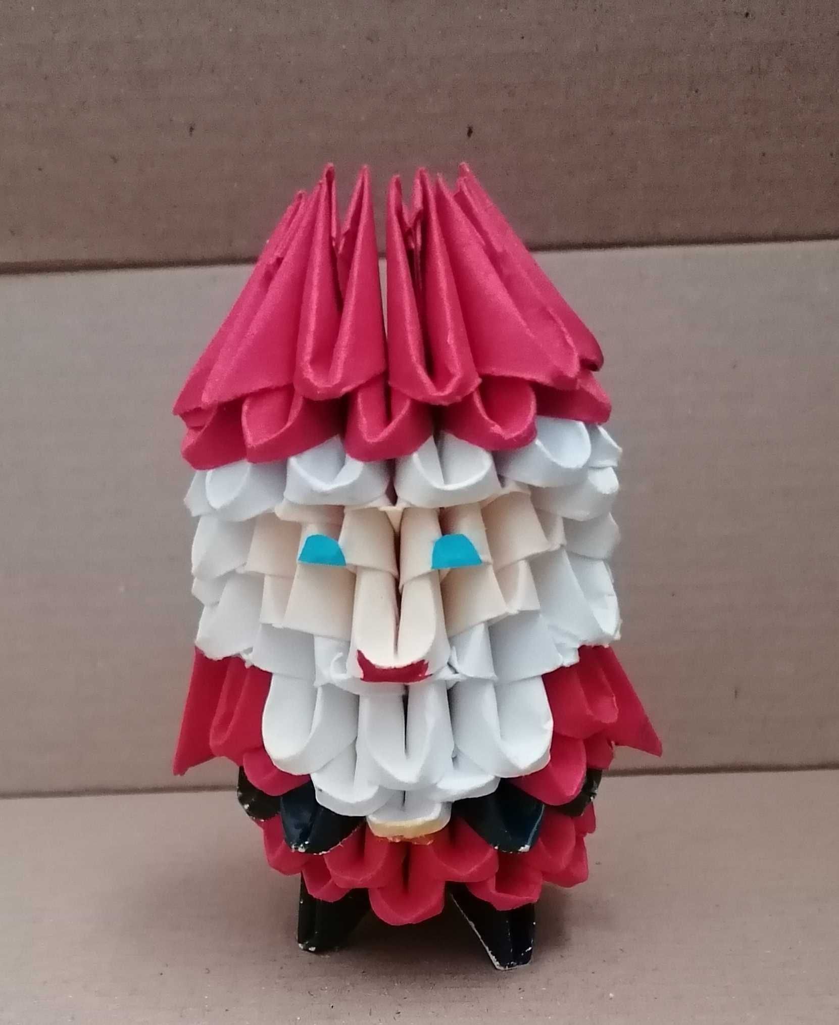 Origami, Moș Crăciun, 3d