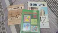 Книги учебники для 7-8 класса на узбекском языке алгебра и геометрии