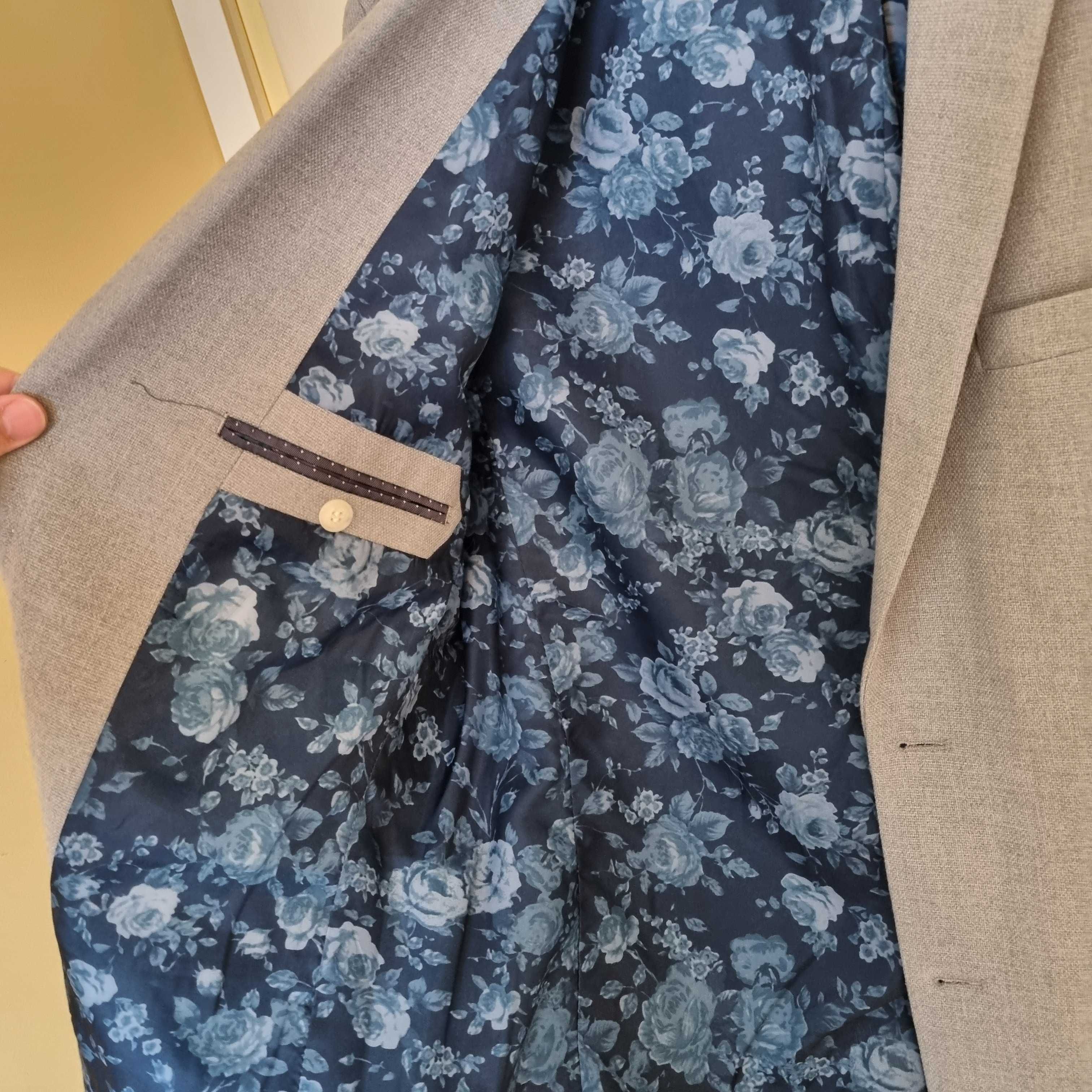 Мъжко сако, Jack&Jones slim fit, 52 размер, сиво, спортно-елегантно