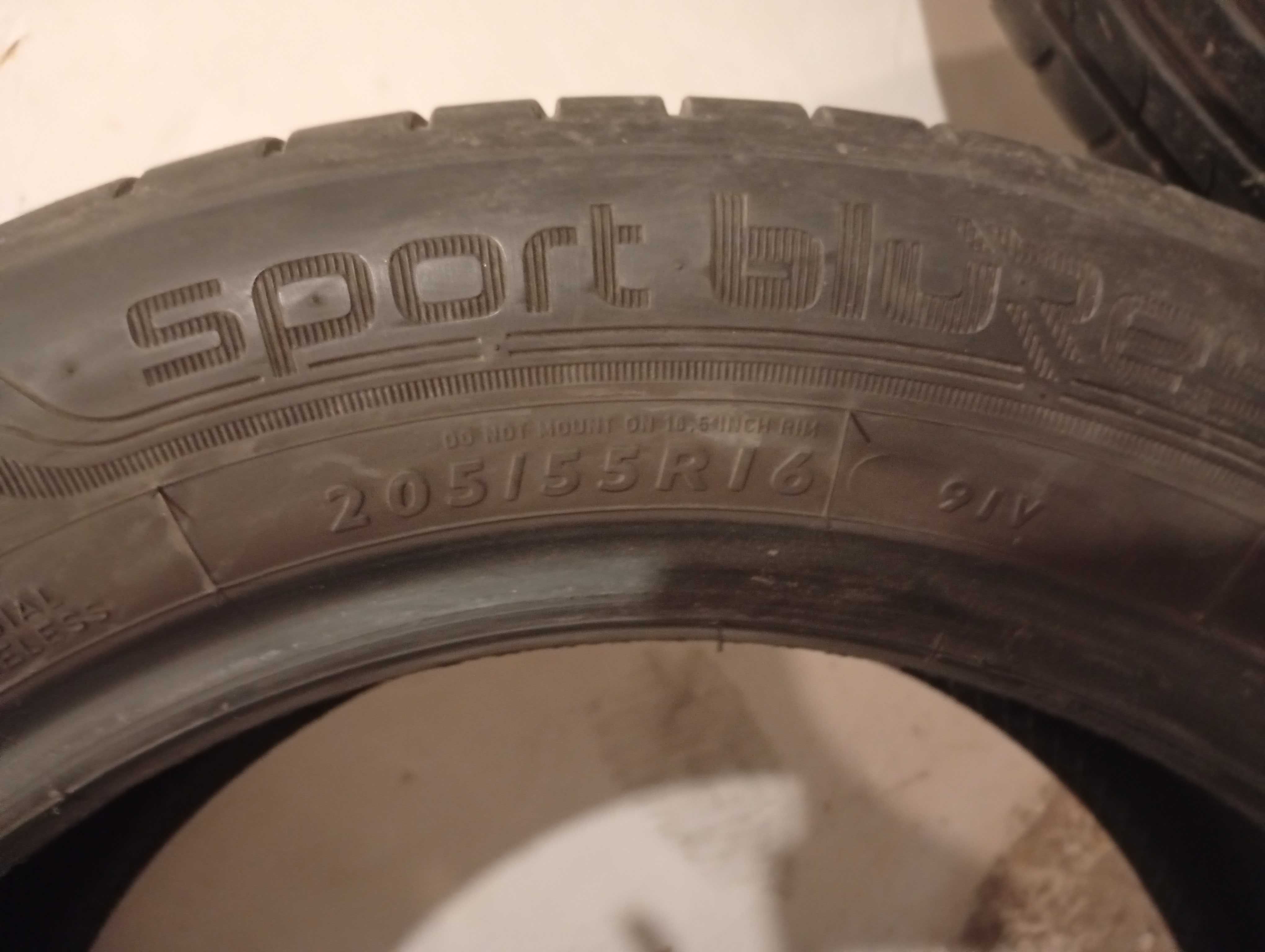 Продавам 5 броя гуми Dunlop 205/55 R16 – DOT 4222