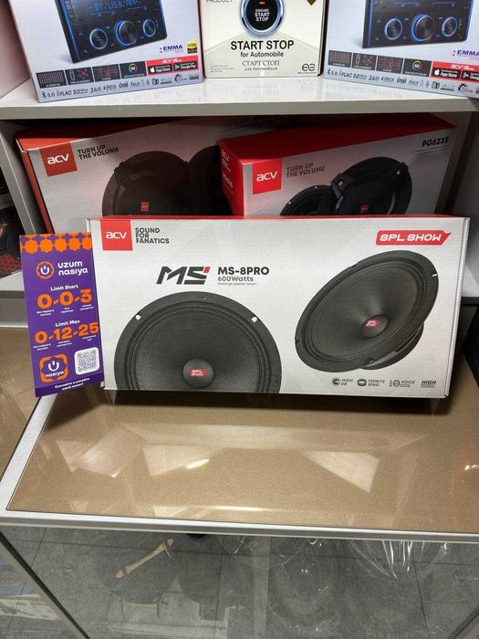 ACV MS-8PRO 8" SPL-Show акустика | Naqd yoki Muddatli to‘lov