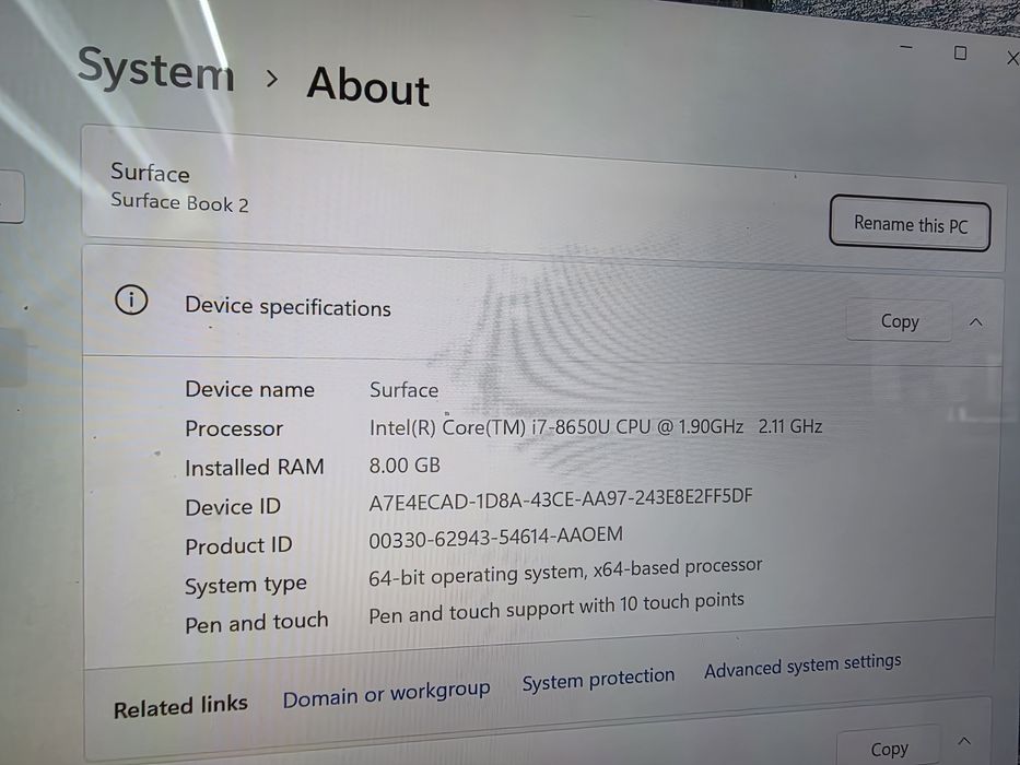 Windows surface book 2