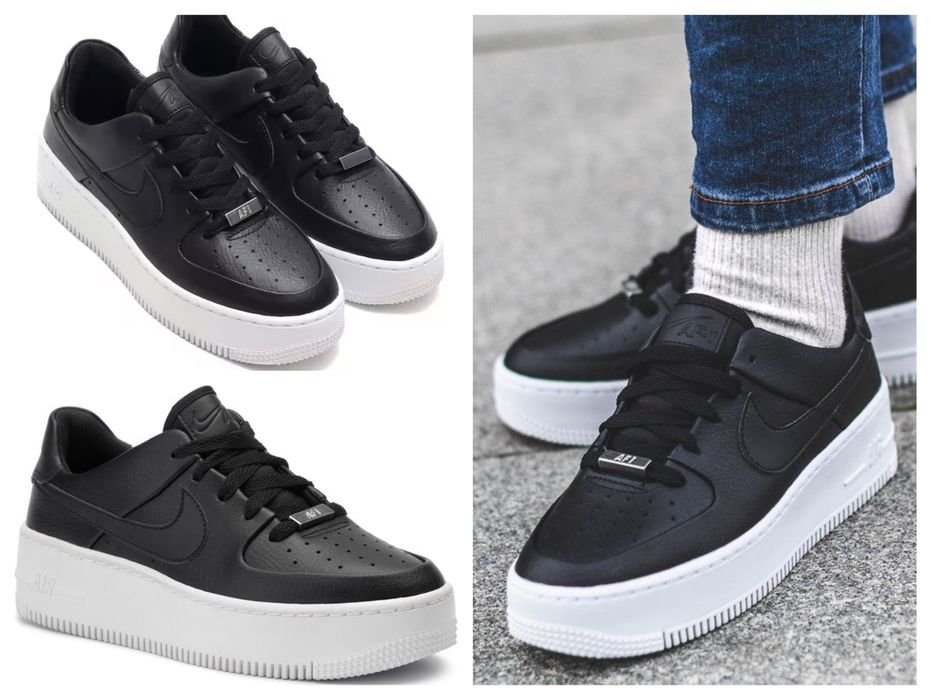 NIKE кецове на платформа Air Force 1 Sage Low