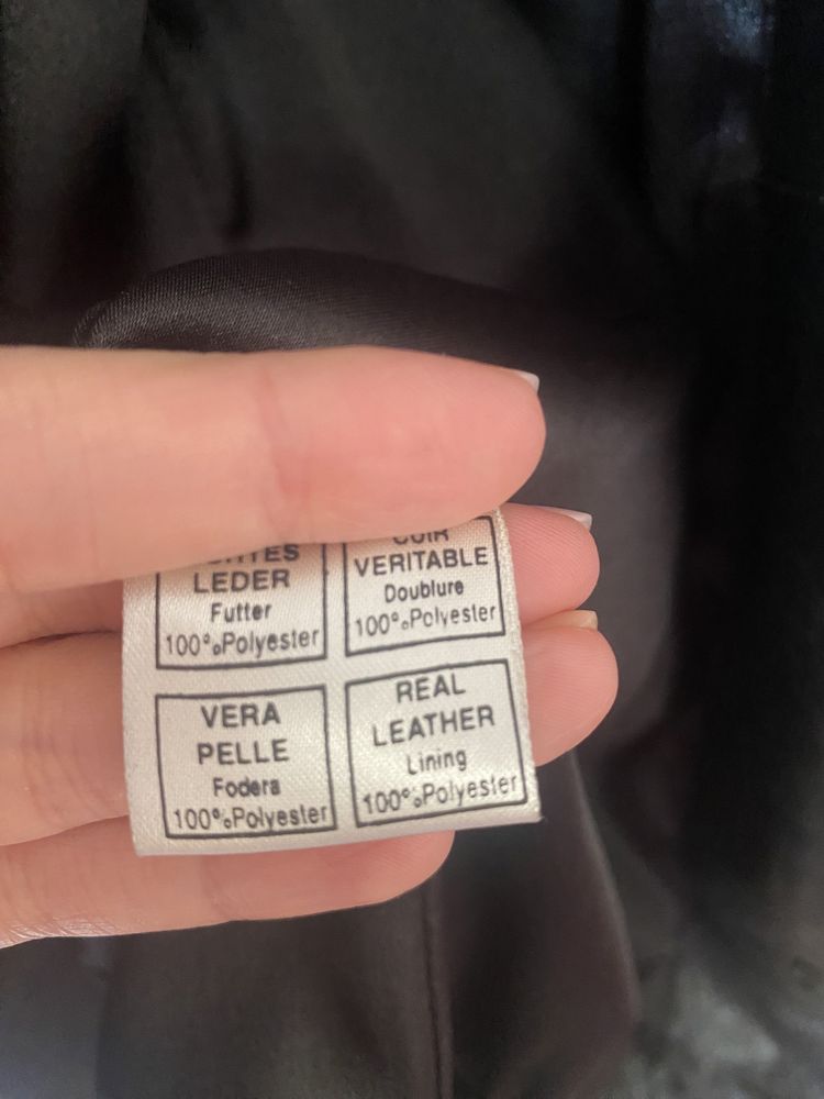 Trench Vintage din piele naturala