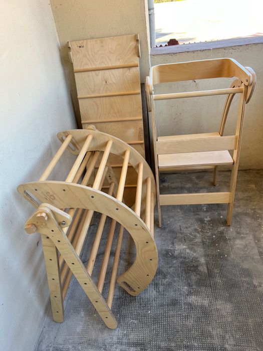 Sistem de catarare Pikler si turn de invatare (brand Kinderfeets)