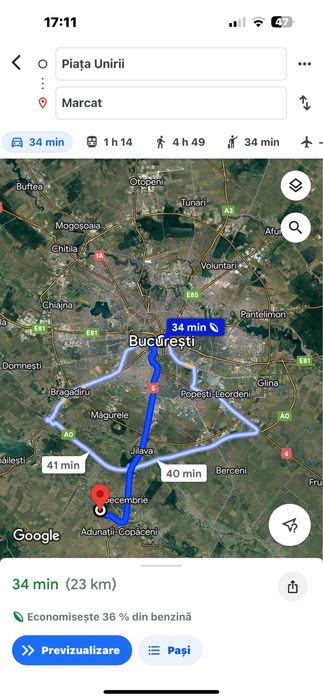 Teren intravilan de vânzare în Adunații-Copăceni, 34 min de București