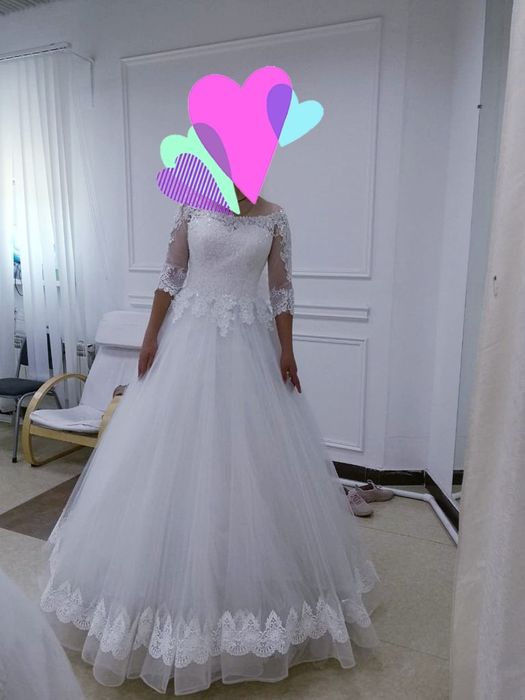 продам свадебное платье одевали один раз практически новая