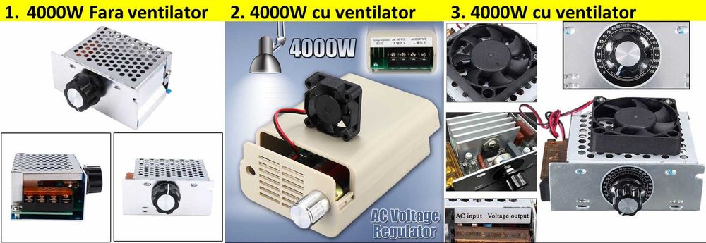 Variator tensiune regulator turatie motor curent alternativ 4kw 220V