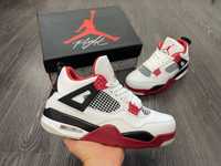 Adidasi JORDAN 4 Red Fire Piele Baieti | Fete | Tenesi Model NOU