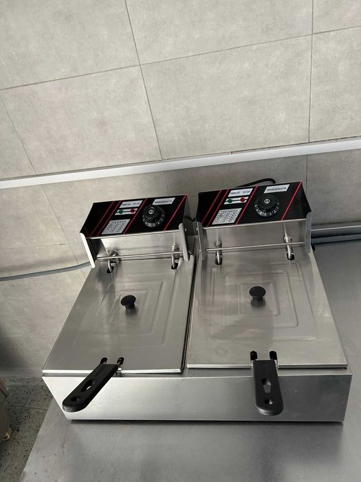 Friteuza dubla electrica 6+6 litri profesionala NOUA