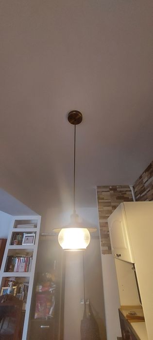 Aplica cupru dantelat  set 3 piese si 1 suapensie  cu fir lung 1m