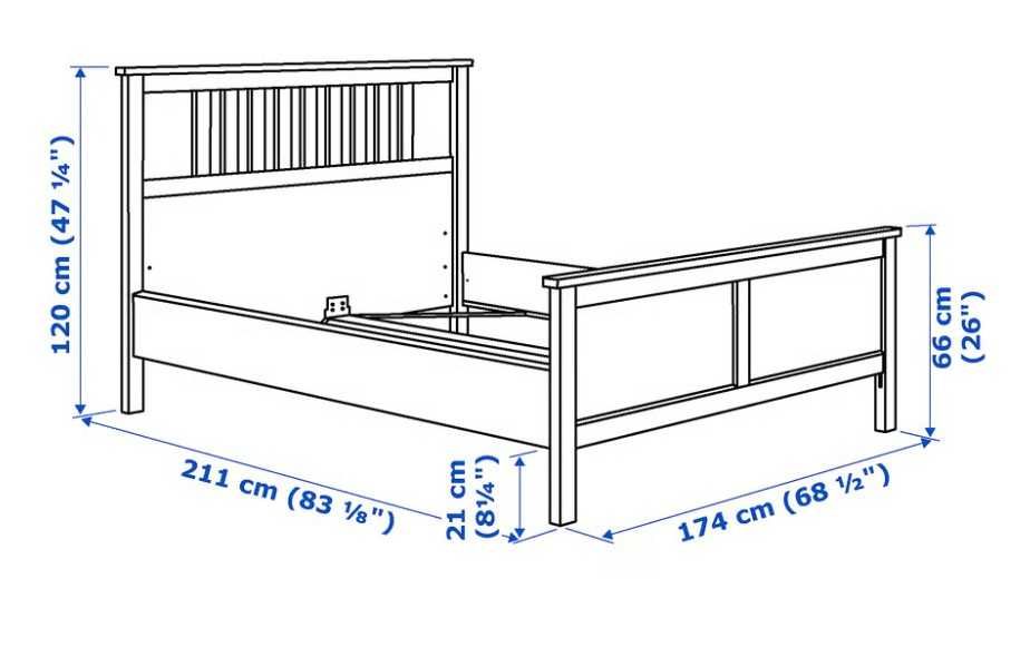 Pat Hemnes alb (Ikea) 160 X 200 cu saltea si noptiera